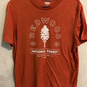 Orange Nature Graphic T-shirt